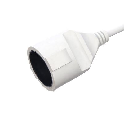 Λευκό αδιάβροχο 3 άκρο H05VV-F/H05RR-F/H05RN-F 3x1.5MM2 Καλώδιο επέκτασης VDE Εγκρίθηκε τέλειο για καταναλωτικά ηλεκτρονικά