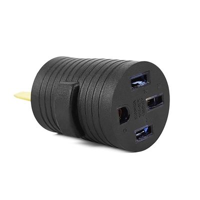 20A Κατηγοριοποιημένο ρεύμα NEMA 14-30P έως 10-50R 30 Amp αρσενικό σύμπλεγμα σε 50 Amp θηλυκό προσαρμογέα δέκτη για γεννήτρια συγκόλλησης στεγνωτήρα