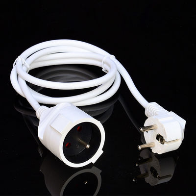 Λευκό αδιάβροχο 3 άκρο H05VV-F/H05RR-F/H05RN-F 3x1.5MM2 Καλώδιο επέκτασης VDE Εγκρίθηκε τέλειο για καταναλωτικά ηλεκτρονικά