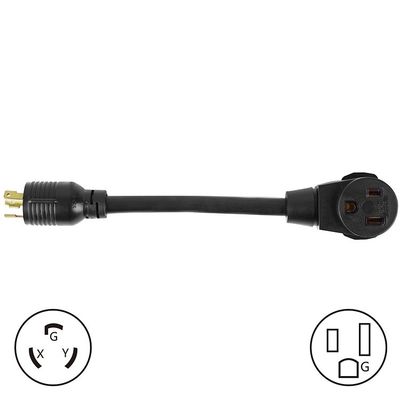 NEMA L6-30P Άντρας σε 6-50R Γυναίκα 30Amp σε 50Amp βαρύ καλώδιο επέκτασης για συγκόλλητες και εξοπλισμό υψηλής ισχύος