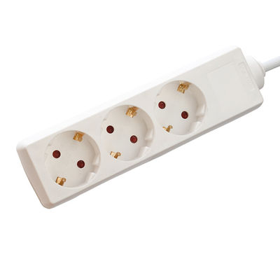 Λευκός 220V Euro Power Strip Προστατευτής υπερβολικής τάσης για επανασχεδίαση λογισμικού 3 πηγές 6ft καλώδιο ρεύματος και προσαρμοσμένη υποστήριξη