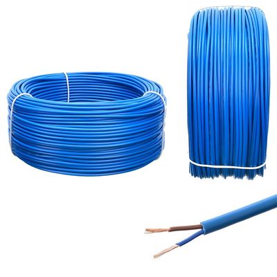 2CX28/0.15MM Γαλάζιο καλώδιο RVV/RVVP 2*0.75mm Ευέλικτος πυρήνας Δύο πυρήνες σύρμα Χαλκό αγωγός για PS3 Δυναμικό καλώδιο VDE Standard