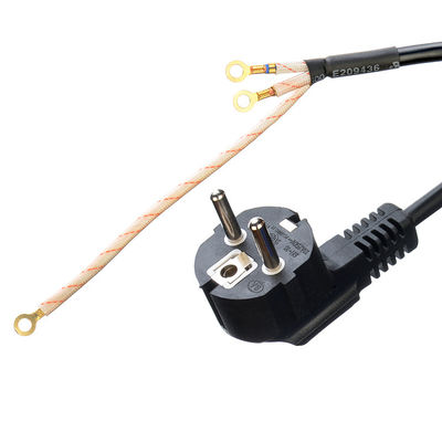 Euro Standard VDE Power Cord Cee7/7 Plug with Terminal Stripped Ended 16A/250V H05vv-f Φεγγαρό καλώδιο PVC Εμπορικό