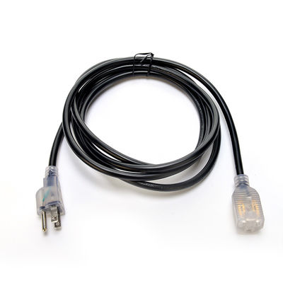 12/3 SJTW Heavy Duty 3 Prong Orange αρσενικό θηλυκό NEMA Τέλος Τύπος ETL 12 Gauge NEMA5-15 Σύρμα επέκτασης για εξωτερικά εμπορικά