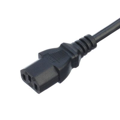 Δίκτυο SDK Βρετανία BS Standard C5 C19 Connector 3 Pin Line Lead Strip Wire Power Cord 3 Prong Ac Cord Supply IEC Cable Μαύρο