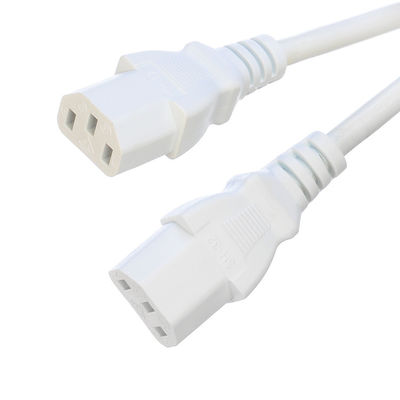 Πιστοποιημένο SNI 2 Πιν με επαφή γης Schuko Plug σε 2XC13 Γυναίκα Τύπος Y Splitter Δυναμικό Σύρμα SNI Σύρμα επέκτασης 250V / 16A