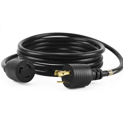 Στροφή κλειδαριού L6-20P 20AMP Συναγερμός με NEMA 6-20R ή 6-15R Εισάκτη ETL Παρατηρείται 3FT καλώδιο επέκτασης Διάτακτη καλώδιο για γεννήτριες