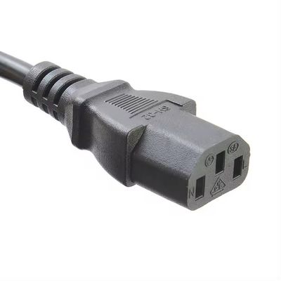 ΒΔΕ Πιστοποιημένο EU Standard Cee7/7 Euro Power Cord 1.5mm με C13 Κατάλληλο για ανθεκτικό υπολογιστή