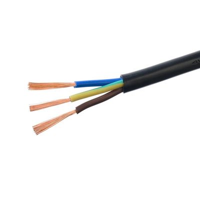 RVV 3 Core 3X0.75mm2 Μαύρο καλώδιο ηλεκτρικής ενέργειας για οικιακές συσκευές Κεντρική ταυτοποίηση Μπλε/Μαύρο/Πράσινο-Κίτρινο