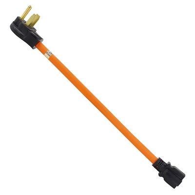 1.5FT Nema 6-50P to 6-15R/6-20R Welder Power Adapter Cord for 1 Outlet 50-Amp to 6-20R 20A and US Plug Standard