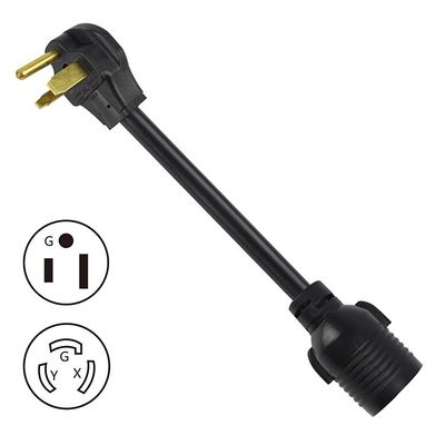 Διορισμένη τάση 250V 30Amp Twist Lock 3 Prong Male Plug για L6-30R 50Amp 3 Prong Female Generator RV Power Cord