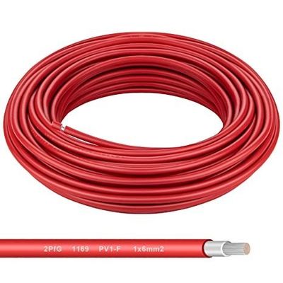 Καλώδιο ηλιακής ενέργειας χαμηλής τάσης 4,0 mm PVC μονωτικό καλωδίου χαλκού για το ηλιακό καλώδιο