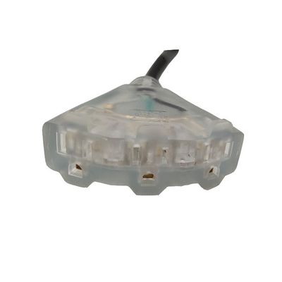 20A/250V SJTW Heavy Duty Μαύρο καλώδιο επέκτασης με 3 άκρα και υποστήριξη εξωτερικού φωτισμού Προσαρμόσιμη επιλογή χρώματος