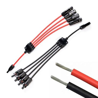 XLPO Μόνωση 10awg 6mm 1 έως 4 Y Τύπος H1z2z2-k Καλώδιο επέκτασης ηλιακού πάνελ 12awg για βιώσιμες ηλιακές λύσεις