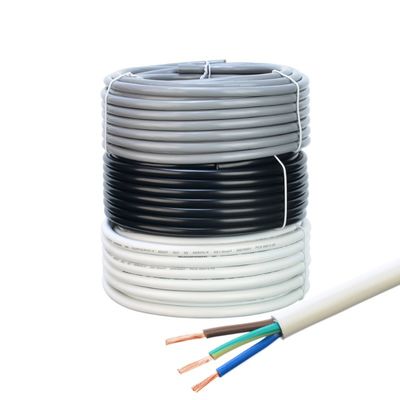 Τύπος IEC 60227 H05vv-f 3g1.0mm2 3g1 PVC Jacketed Copper Power Cable για γειωμένα ψυγεία και οικιακές συσκευές