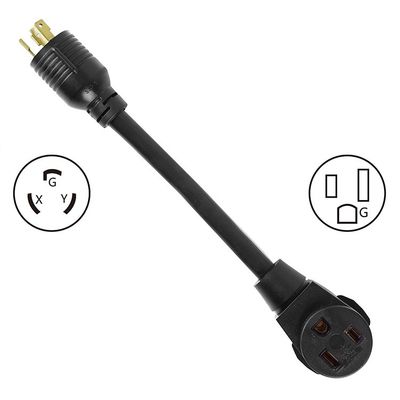 STW 10-AWG 3-Pong θηλυκό καλώδιο επέκτασης RV Nema L6-30p έως 6-50r Socket Welder Adapter Heavy Duty καλώδιο 3X8/10/12/14/16AWG