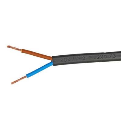 VDE Standard Kema Keur H03vvh2 f Ηλεκτρικά καλώδια PVC Jacket Ευέλικτο γυμνό καλώδιο χαλκού