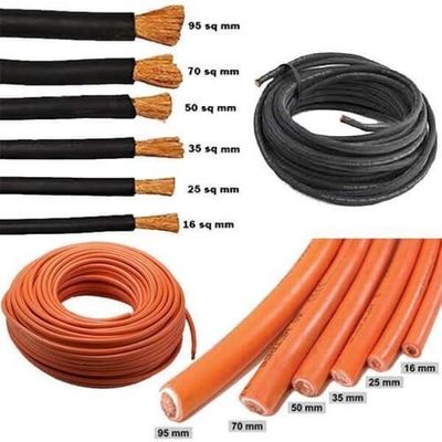 16mm2 25mm2 70mm2 Διπλό μονωτικό καλώδιο ηλεκτρικής ενέργειας συγκόλλησης για μηχανή συγκόλλησης