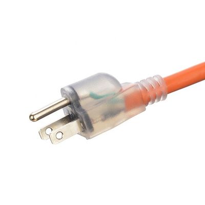 50 πόδια 3X12AWG SJTW βαρύ φορτίο κίτρινο 3 άξονα καλώδιο επέκτασης 15 AMP εξωτερικό καλώδιο ηλεκτρικής ενέργειας για κήπο και μεγάλες συσκευές