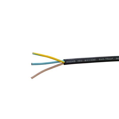 Vde H05rn f καλώδιο καουτσούκ 3g 1,0 mm2 Πολλαπλές ίνες μαλακού γυμνού χαλκού για ηλεκτρικές εφαρμογές