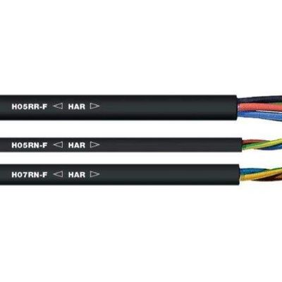 Vde H05rn f καλώδιο καουτσούκ 3g 1,0 mm2 Πολλαπλές ίνες μαλακού γυμνού χαλκού για ηλεκτρικές εφαρμογές