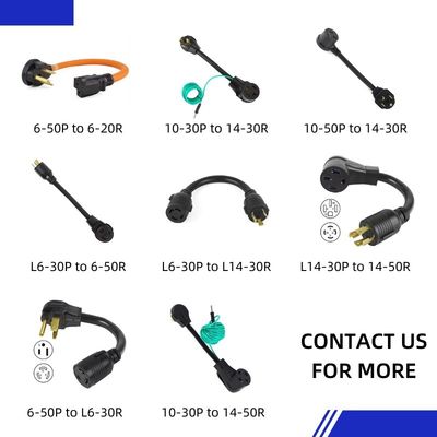 1 έως 3 τριπλές πρίζες 3 άκρων SJT SJTW 12 AWG 30FT καλώδιο ισχύος επέκτασης με φως LED ETL US πιστοποιημένο ονομαστικό ρεύμα 15A