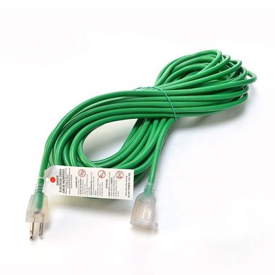 3X8/10/12/14/16AWG Δυναμική τάση 125V NEMA Γυναικείο φως ETL πιστοποιημένο αμερικανικό καλώδιο επέκτασης 3-core εξωτερικό καλώδιο ηλεκτρικής ενέργειας χαλκού