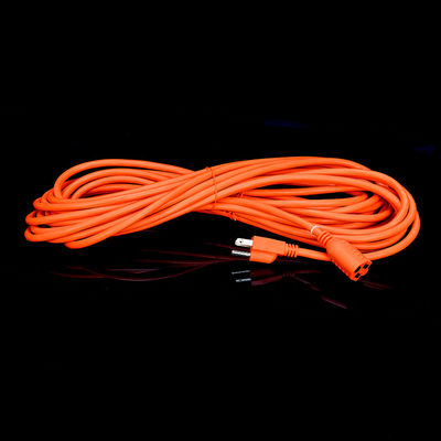 Τύπος τερματισμού / 15ft Heavy Duty Power Cord In 3 Prong16 SJTW AWG σε εξωτερικά κεραμίδια με Nema-15 Orange Plug για καλώδια επέκτασης