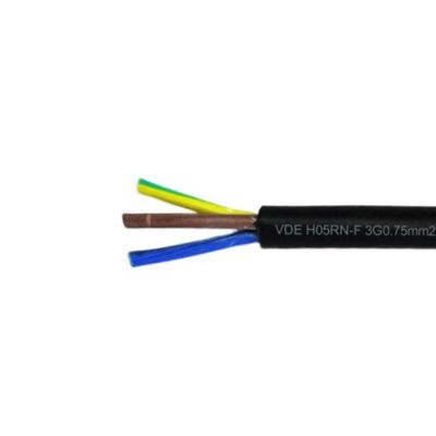 Πρότυπα VDE H05rn f 3g1 0mm2 Πολυπυρηνικό καλώδιο μονωτικού χαλκού από καουτσούκ με καλώδιο ελέγχου μονωτικού καουτσούκ