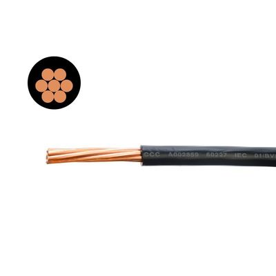Βιομηχανικοί H07v-r 1core 7 Χάλκινοι αγωγοί 4 mm τετραγωνικά Εσωτερικό ηλεκτρικό σύρμα για νοικοκυριά Νοσοκομείο Ξενοδοχείο Μοναδικό χαλκό