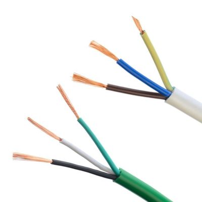300/500V H05VV F 3G0.75mm2 3 πυρήνες Stranded Bare Copper Ground Wire PVC Isolation Power Cable για κατασκευαστικά έργα