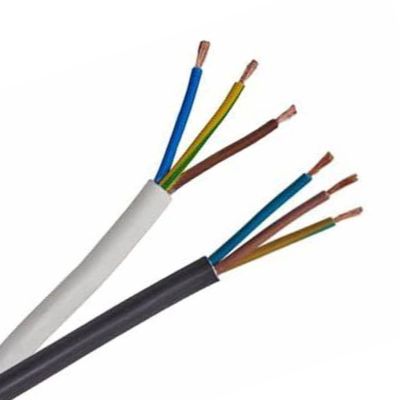 300/500V H05VV F 3G0.75mm2 3 πυρήνες Stranded Bare Copper Ground Wire PVC Isolation Power Cable για κατασκευαστικά έργα