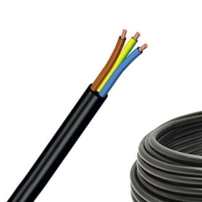 300/500V H05VV F 3G0.75mm2 3 πυρήνες Stranded Bare Copper Ground Wire PVC Isolation Power Cable για κατασκευαστικά έργα