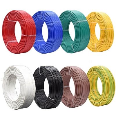 100% Cooper VDE πιστοποιημένο μονόπυρη 1.5mm2 ευέλικτο ηλεκτρικό καλώδιο με έλεγχο μόνωσης PVC και πρότυπο BV/BVR